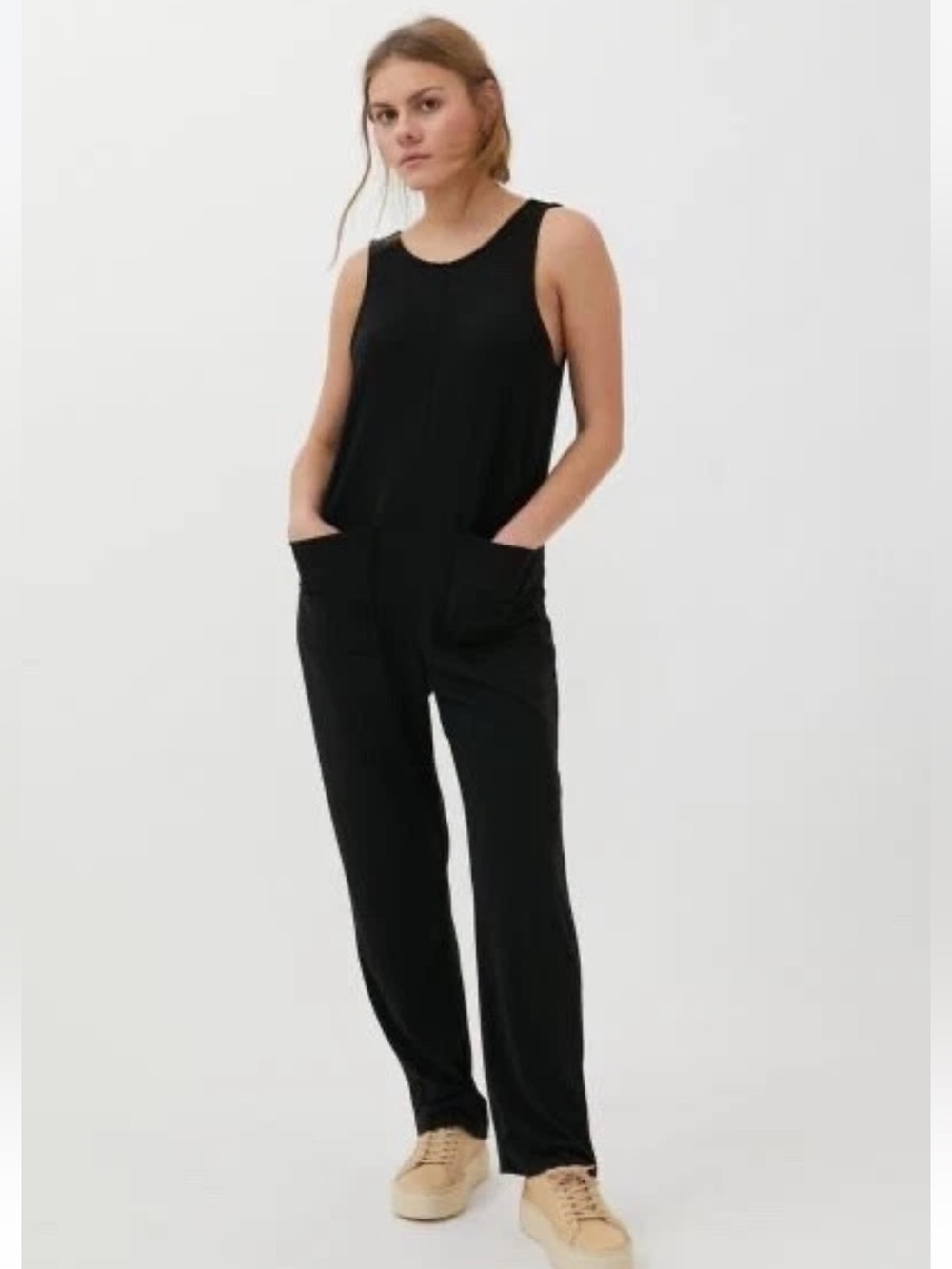 ARITZIA BABATON BRANSON BLACK CREPE JUMPSUIT Size 0 XS - Picture 2 of 16